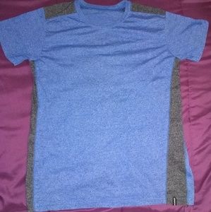 Montage Boy's T-Shirt in Blue & Gray/Black